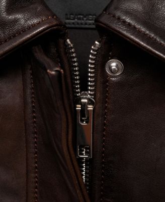 Women's Leather Bomber Jacket