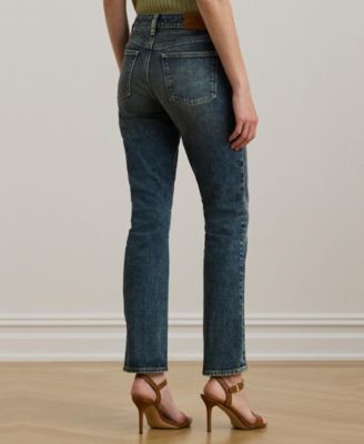 Women's Mid-Rise Straight Ankle Jeans