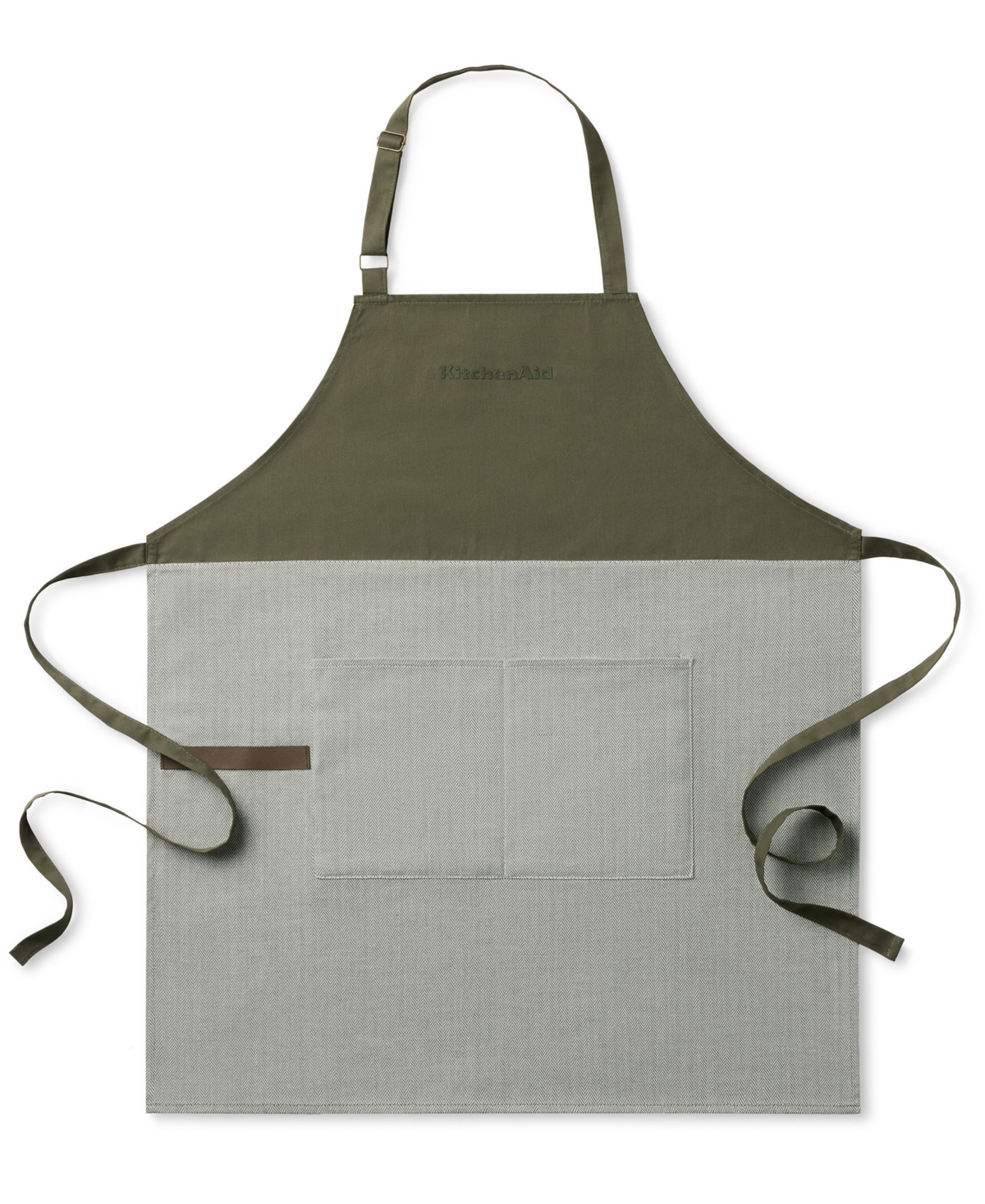 Design Series Herringbone Apron - Deep Forest Green