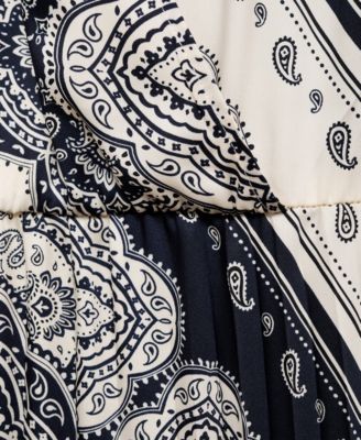 Women's Paisley Print Shirt Dress