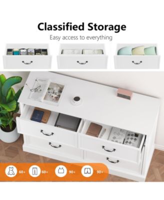 Dresser for Bedroom with 6 Drawers