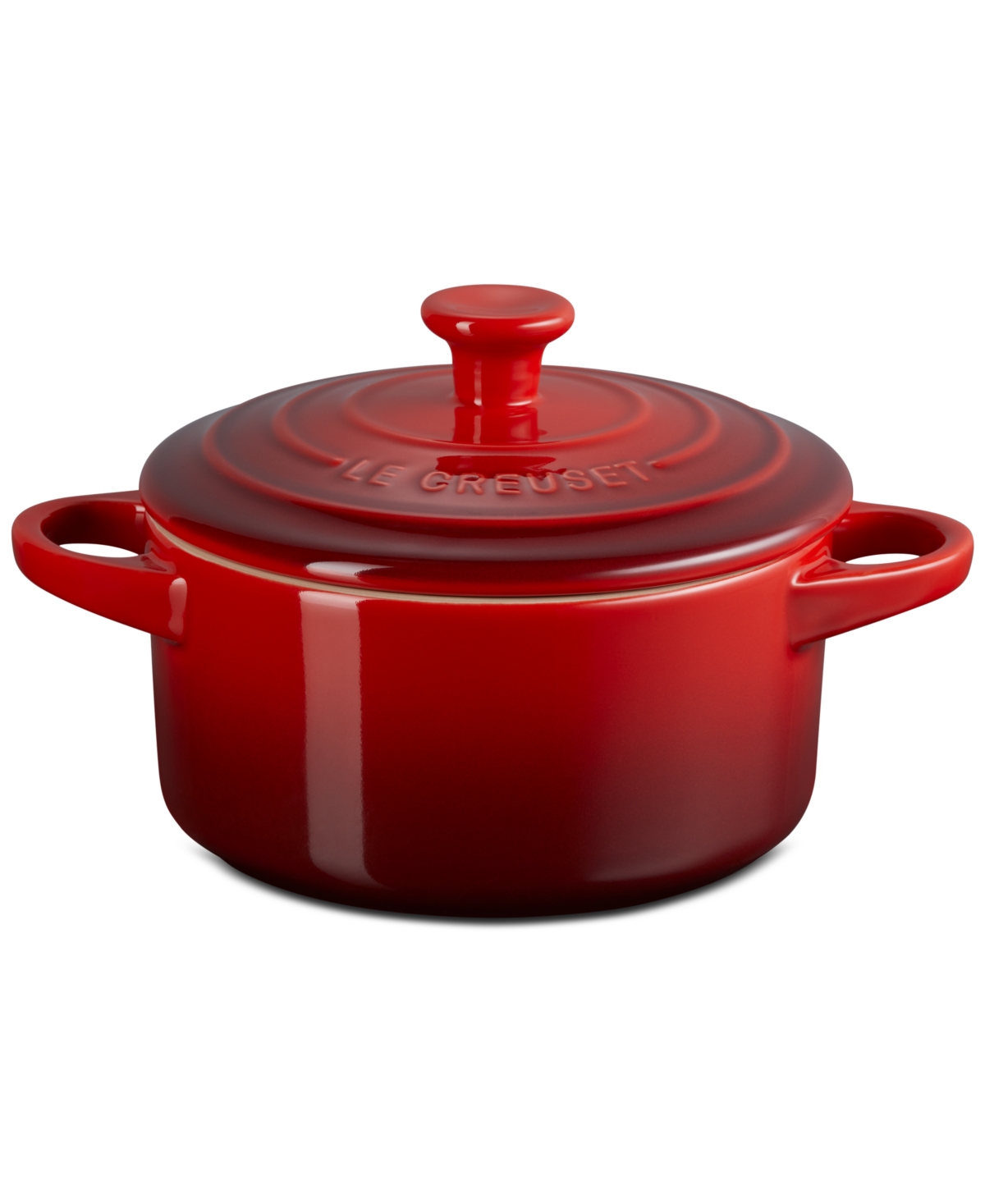 Le Creuset Stoneware Mini Round Cocotte, 24 Oz. In Cerise