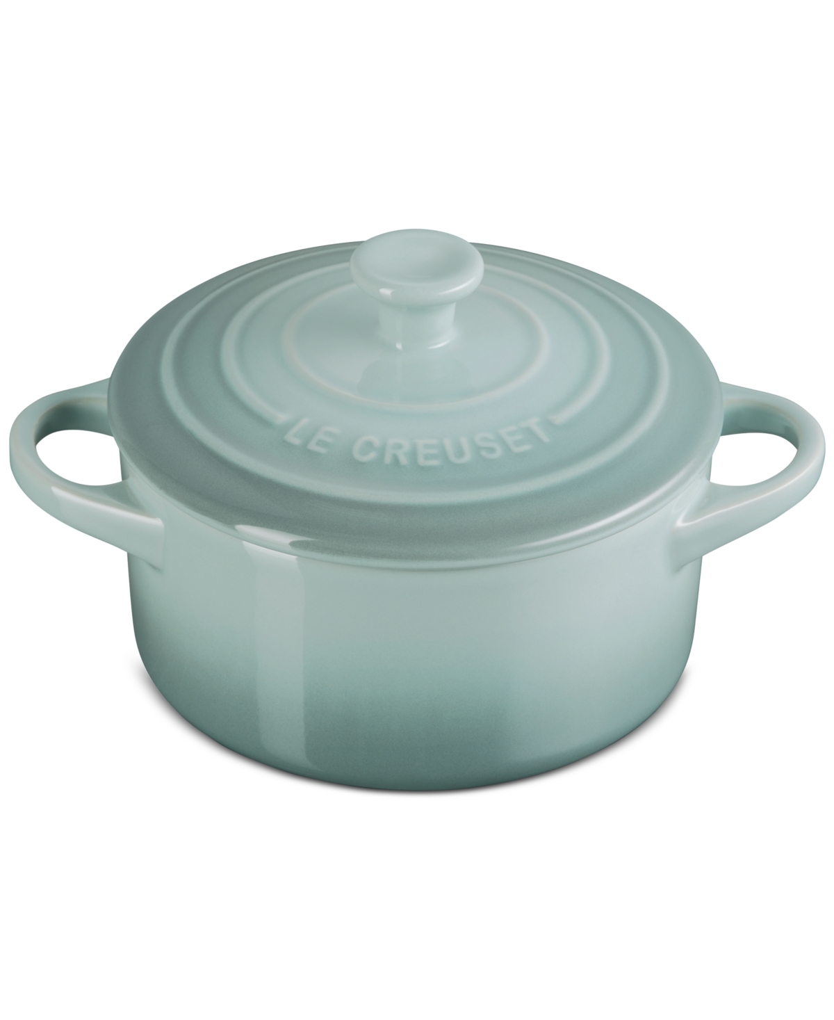 Le Creuset Stoneware Mini Round Cocotte, 24 Oz. In Sea Salt