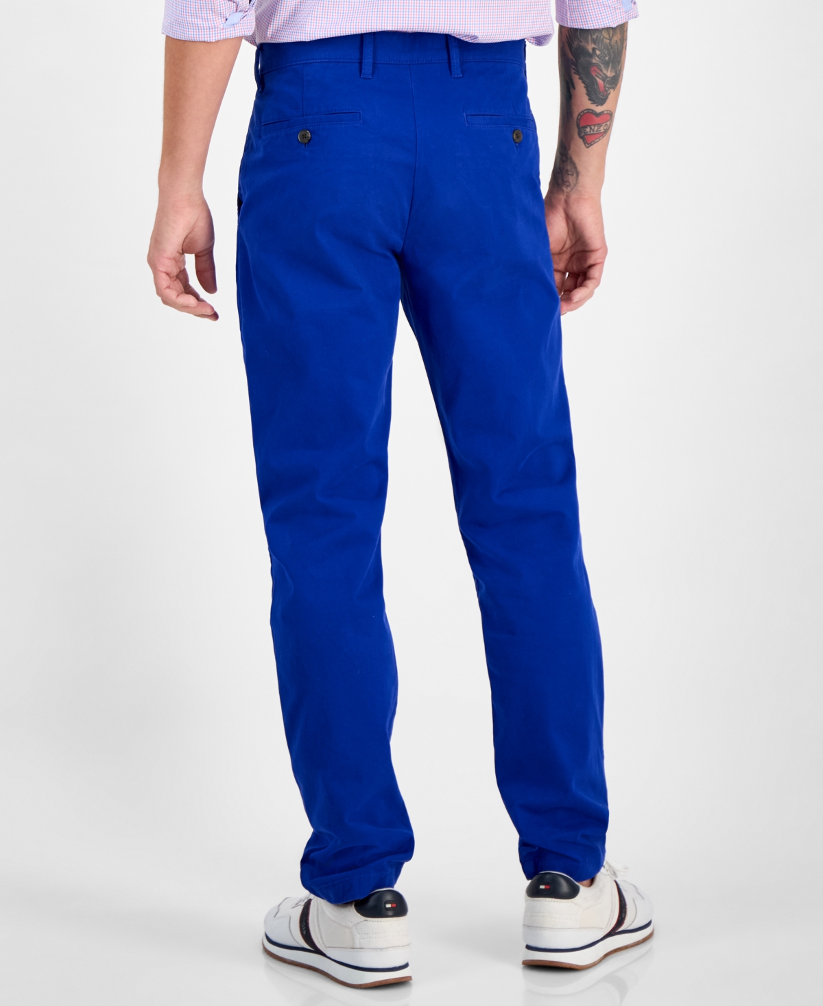 Tommy Hilfiger Men's Th Flex Stretch Slim-fit Chino Pants In Wedge Blue