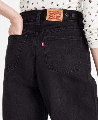 Women's Cinch-Waist Lightweight Baggy Jeans