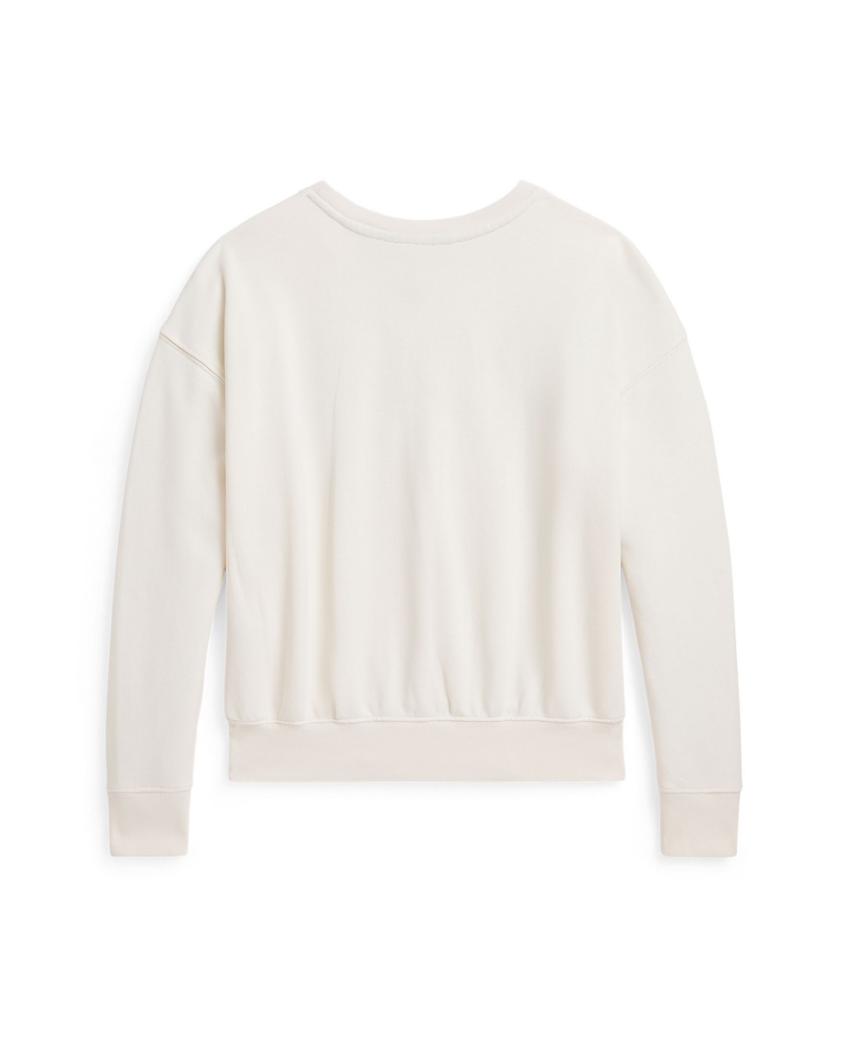 Polo Ralph Lauren Logo Terry Boxy Sweatshirt In White