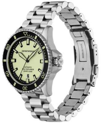 Men's Automatic Sea Explorer Stainless Steel Bracelet Watch 43mm
