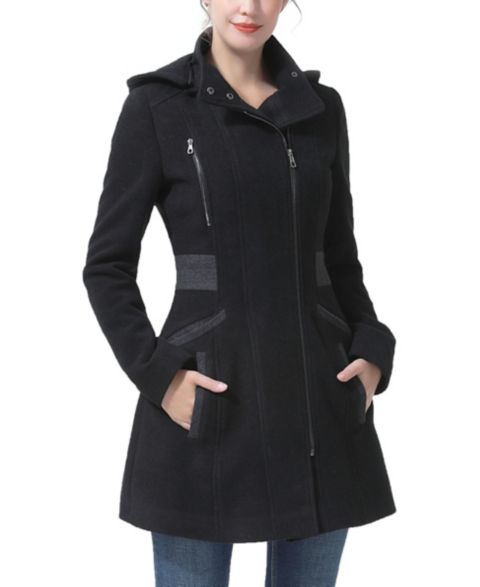 Женские куртки kimi + kai Miller Wool Blend Hooded Walker Coat