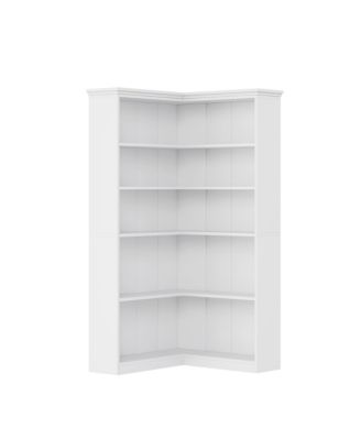 Corner Bookshelf 72.8in Farmhouse Bookcase Large Bookshelf