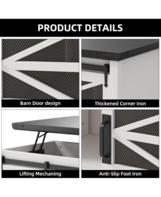 Lift Top Coffee Table, Coffee Table with Storage Shelf/Hidden Compartment, Lift Tabletop Dining Center Table for Home Living Room Office