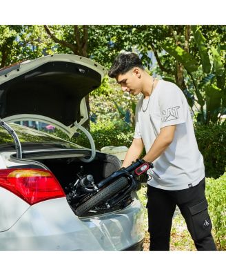 GoDash Electric Bike | Compact Folding Adult Mini E-Bike | Dual Disc Brakes | Dual Shock Suspension | Throttle and Pedal Assist | 400W Motor | 14” Tires | Up to 30 Mile Range