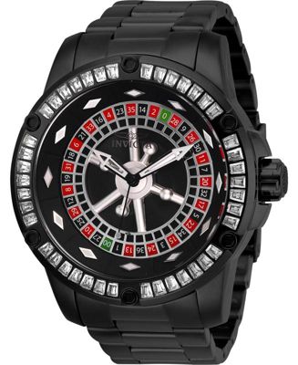 Men's 28715 Specialty Quartz 3 Hand Black Dial Watch