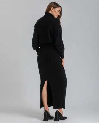 Maternity Slim-Fit Nina Skirt with a Central Back Slit