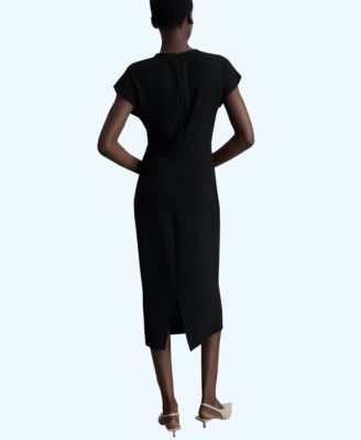 Women's Knot Detail Midi-Dress