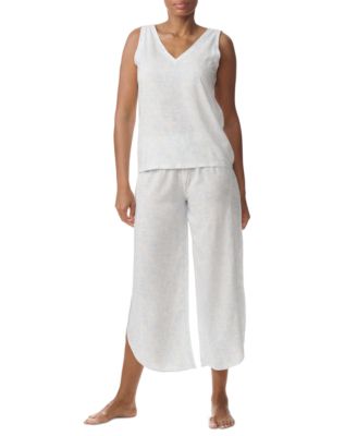Women's Printed Cropped Pajama Set