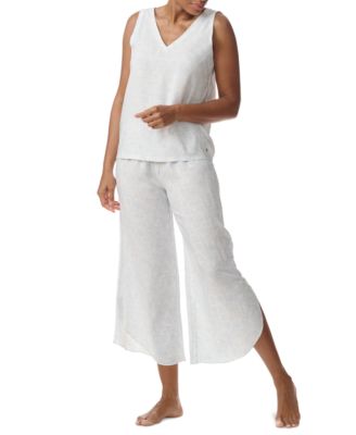 Women's Printed Cropped Pajama Set