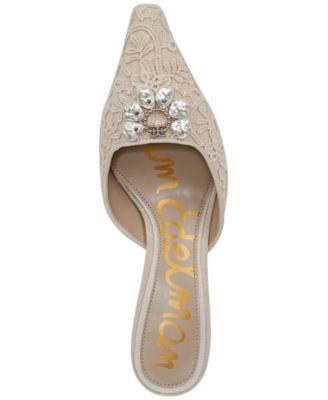 Women's Brit Embellished-Buckle Dress Mules