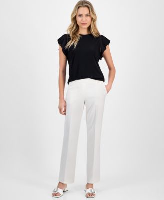 Anne Klein - Women's Mid Rise Pull-On Pants