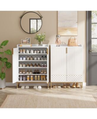 5-Tier Freestanding Shoe Storage Cabinet with Doors – Modern Organizer for Bedroom, Hallway, Living Room