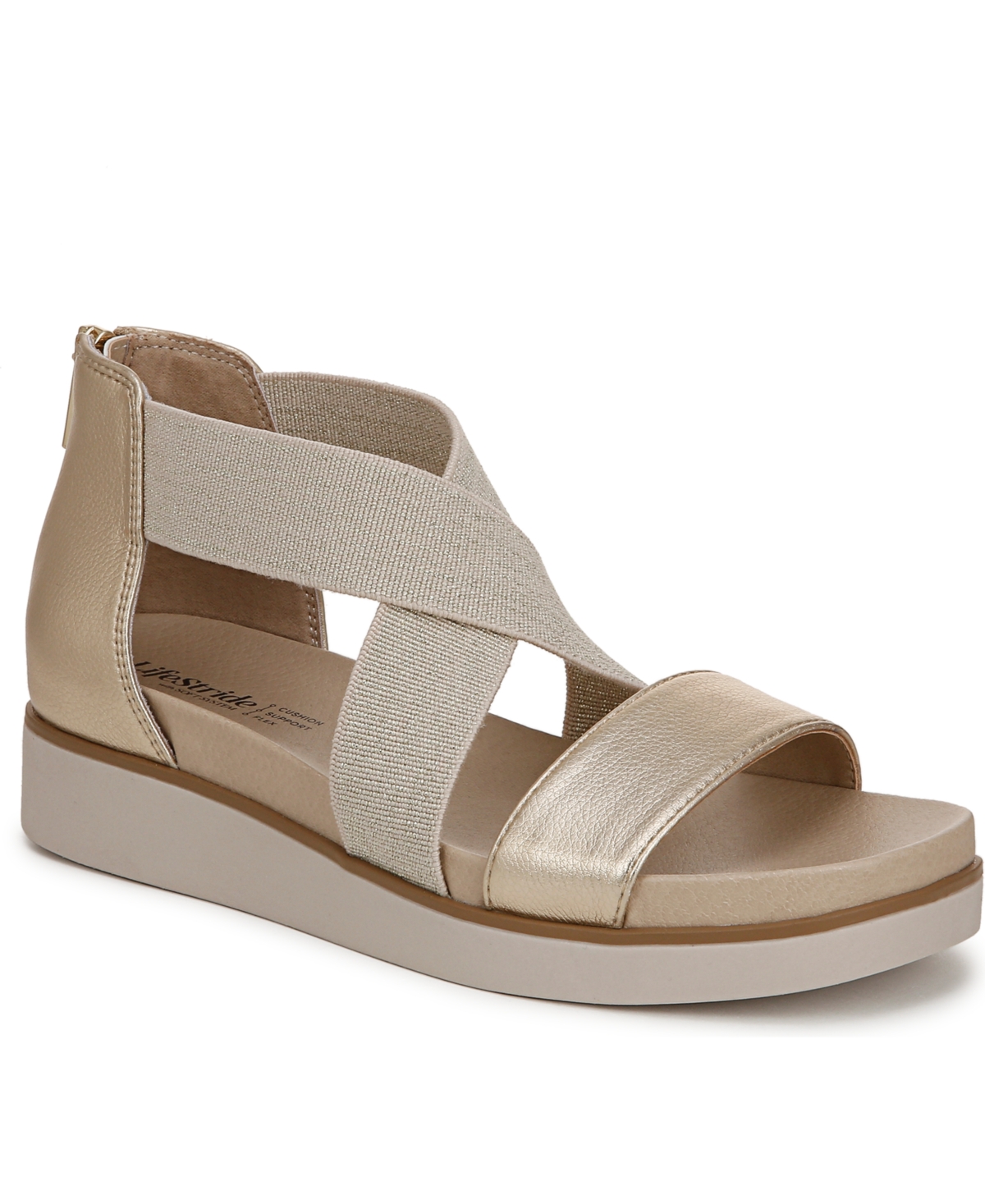 LIFESTRIDE WOMEN'S GISELLE SPORT PLATFFORM SANDALS 