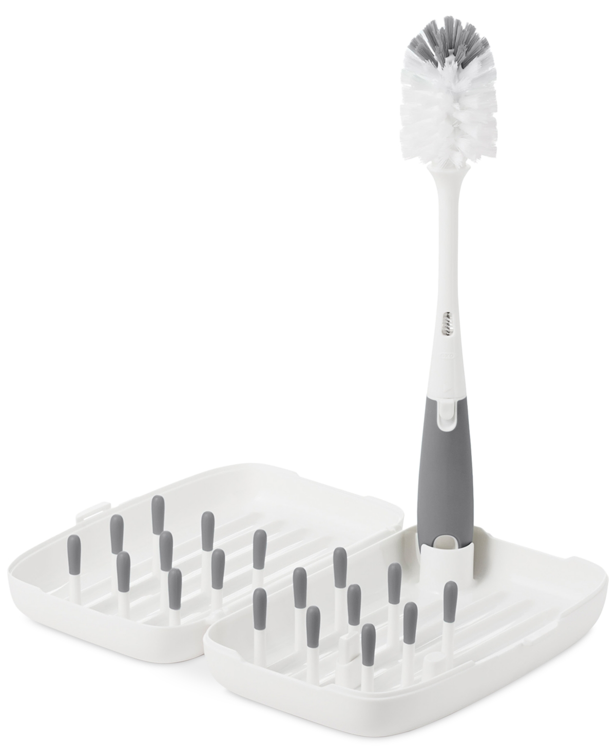 Oxo Tot On The Go Drying Rack With Baby Bottle Brush In No Color