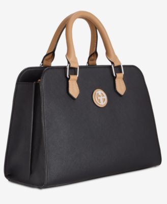 Saffiano Structured Satchel Crossbody, Exclusively at Macy's 