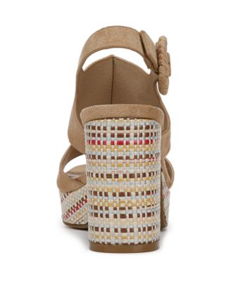 Women's Audra Open Square Toe Block Heel Platform Sandals