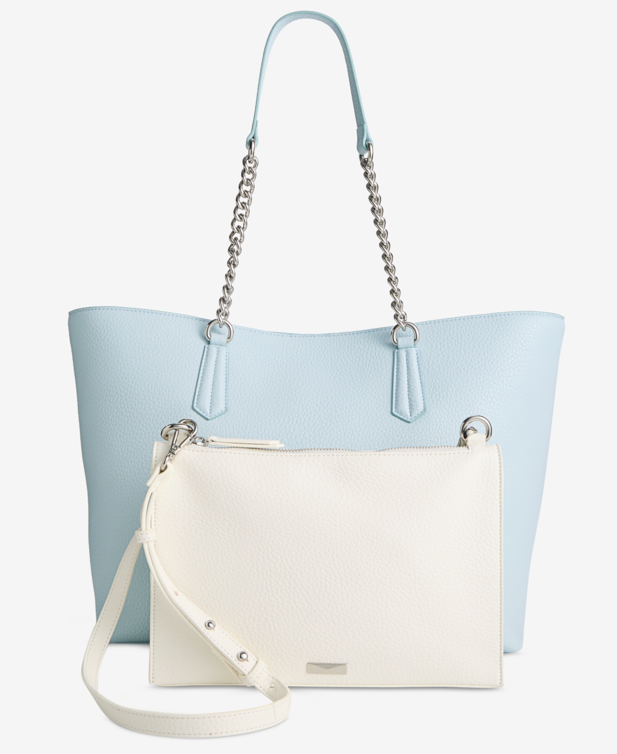 Chloiey Extra Large 2-in-1 Tote, Exclusively at Macy's - English Walnut/ Pearlized Champagne