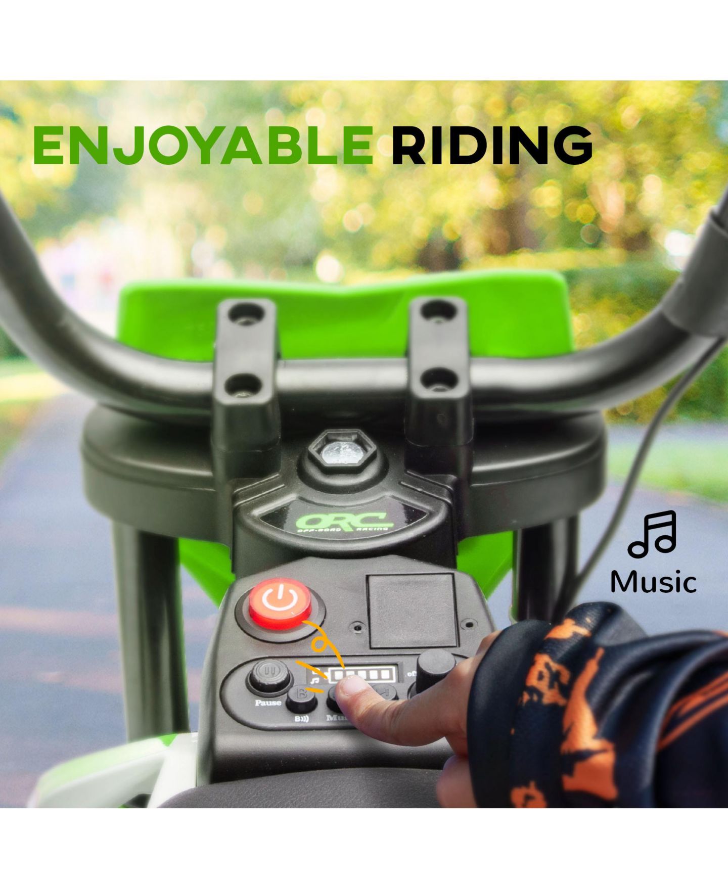 Детская игрушка Qaba 12V Kids Motorcycle with Twist-Grip Throttle & Rear Suspension, 66 lbs. Capacity, Ages 3-7, цвет: Зелёный — фото 5