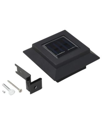 Outdoor Solar Lamps 6 pcs LED Square 4.7" Black