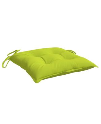Chair Cushions 6 pcs Bright Green 19.7"x19.7"x2.8" Oxford Fabric