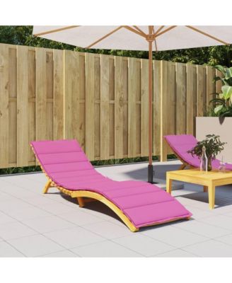 Sun Lounger Cushion Pink Oxford Fabric