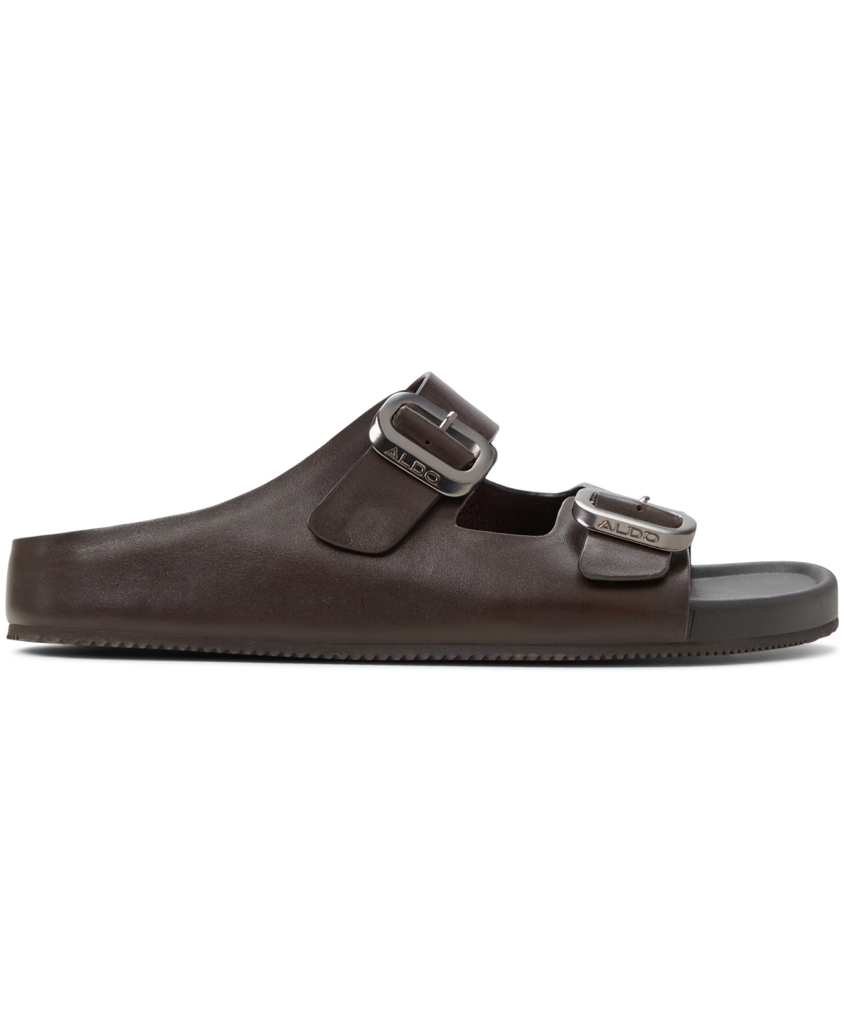 ALDO MEN'S KENNEBUNK LEATHER SLIDE SANDALS 