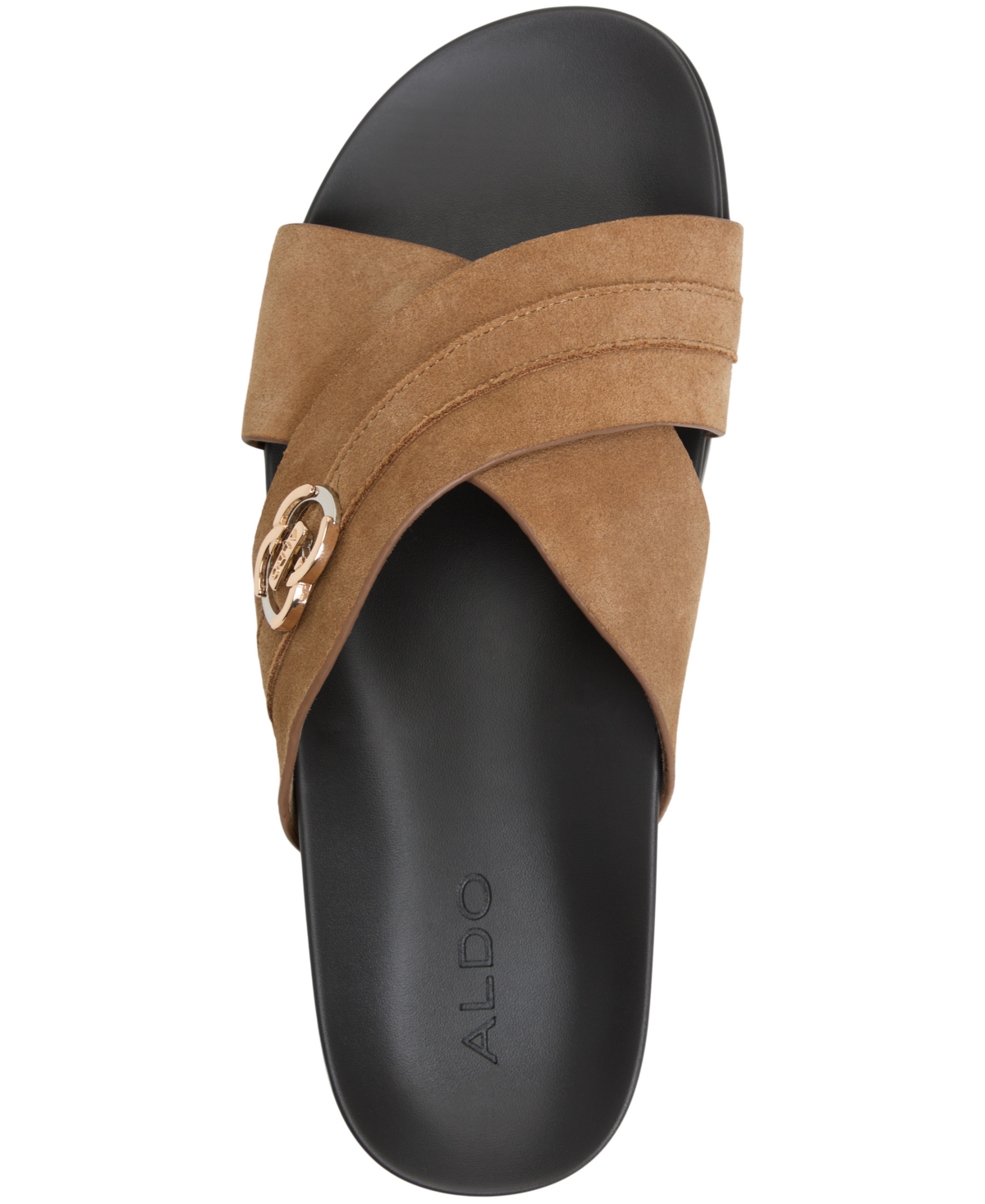 ALDO MEN'S DELMAR LEATHER CRISS-CROSS SANDAL 