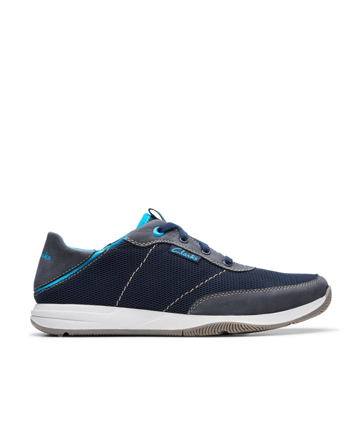 Clarks Men's Collection Sailview Sport Shoes In Navy Combi Nubuck