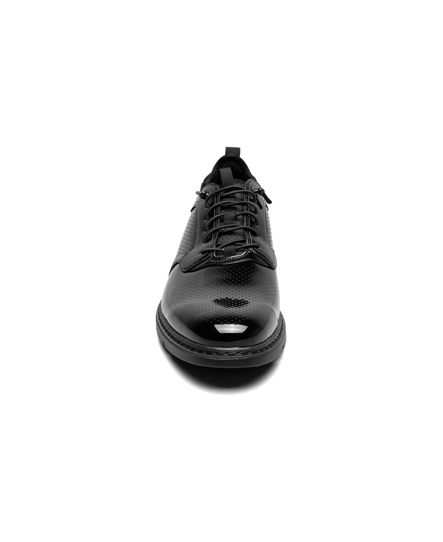 Мужские кроссовки Stacy Adams Spyre Plain Toe Elastic Lace, цвет: Чёрный лаковый — фото 2