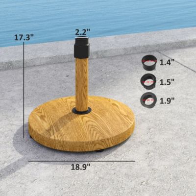Patio Umbrella Base Outdoor Umbrella Base with Wheels,