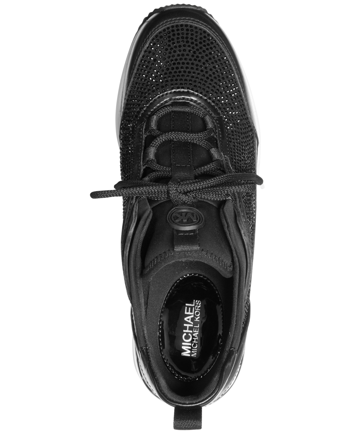 Michael Kors Michael  Women's Lolly Wedge Trainer Sneakers In Black