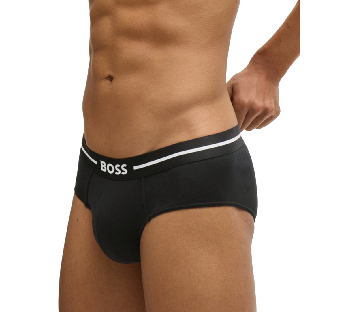 Hugo Boss Boss By  Men's 3pk. Bold Logo Hip Briefs In Blk