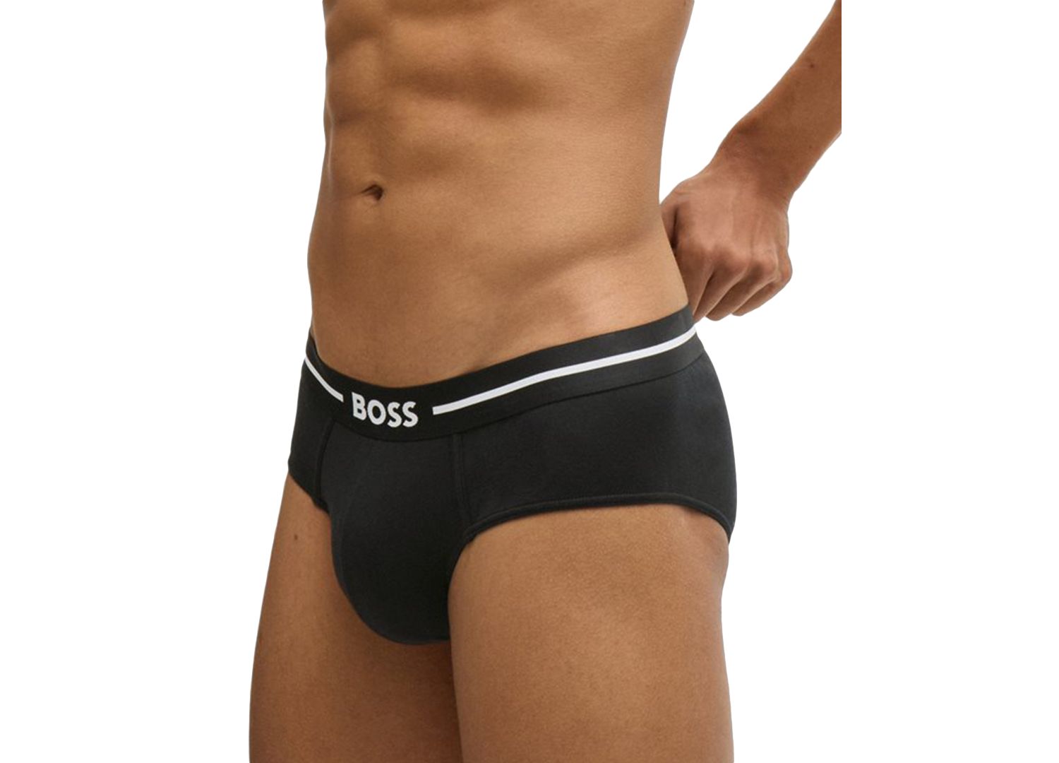 Men's 3pk. Bold Logo Hip Briefs