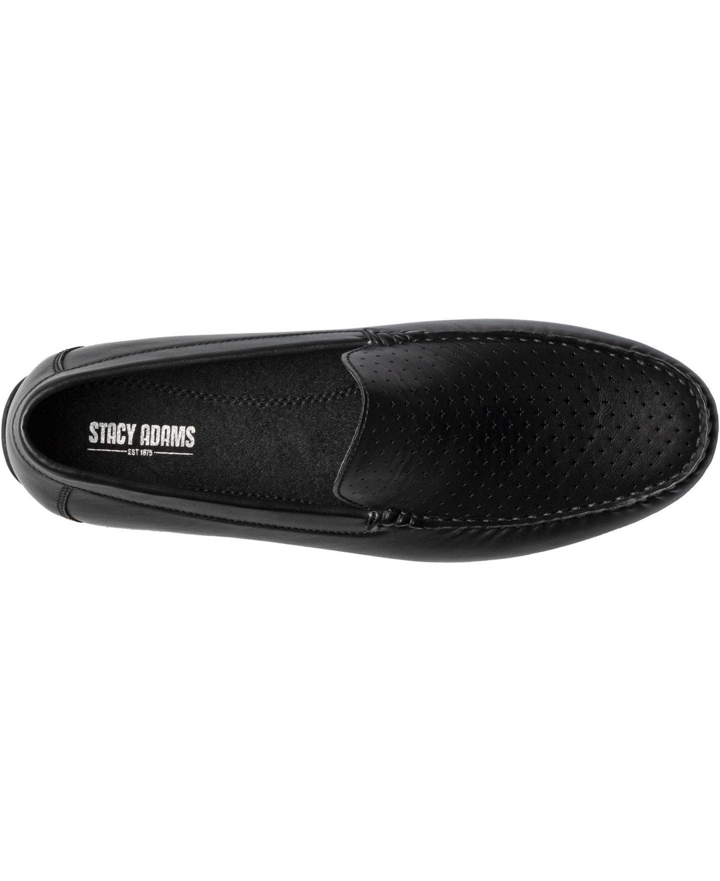 Мужские туфли Stacy Adams Conroy Perfed Slip On, цвет: Чёрный — фото 7