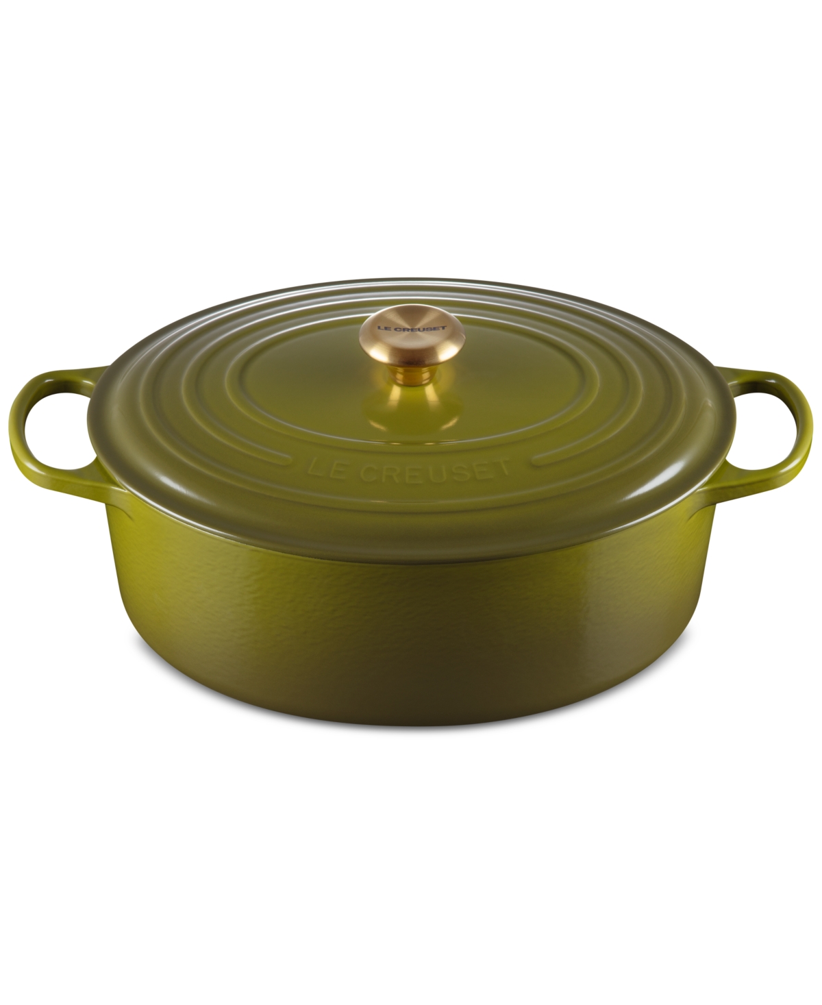 Le Creuset Signature Enameled Cast Iron 8-qt, Oval Dutch Oven In Olive