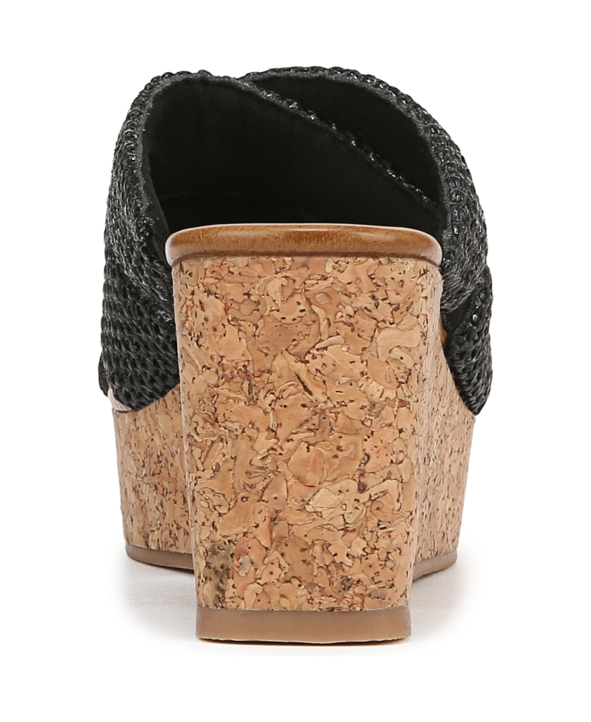 Blowfish Malibu Abi Woven Wedge Sandal In Black Faux Raffia