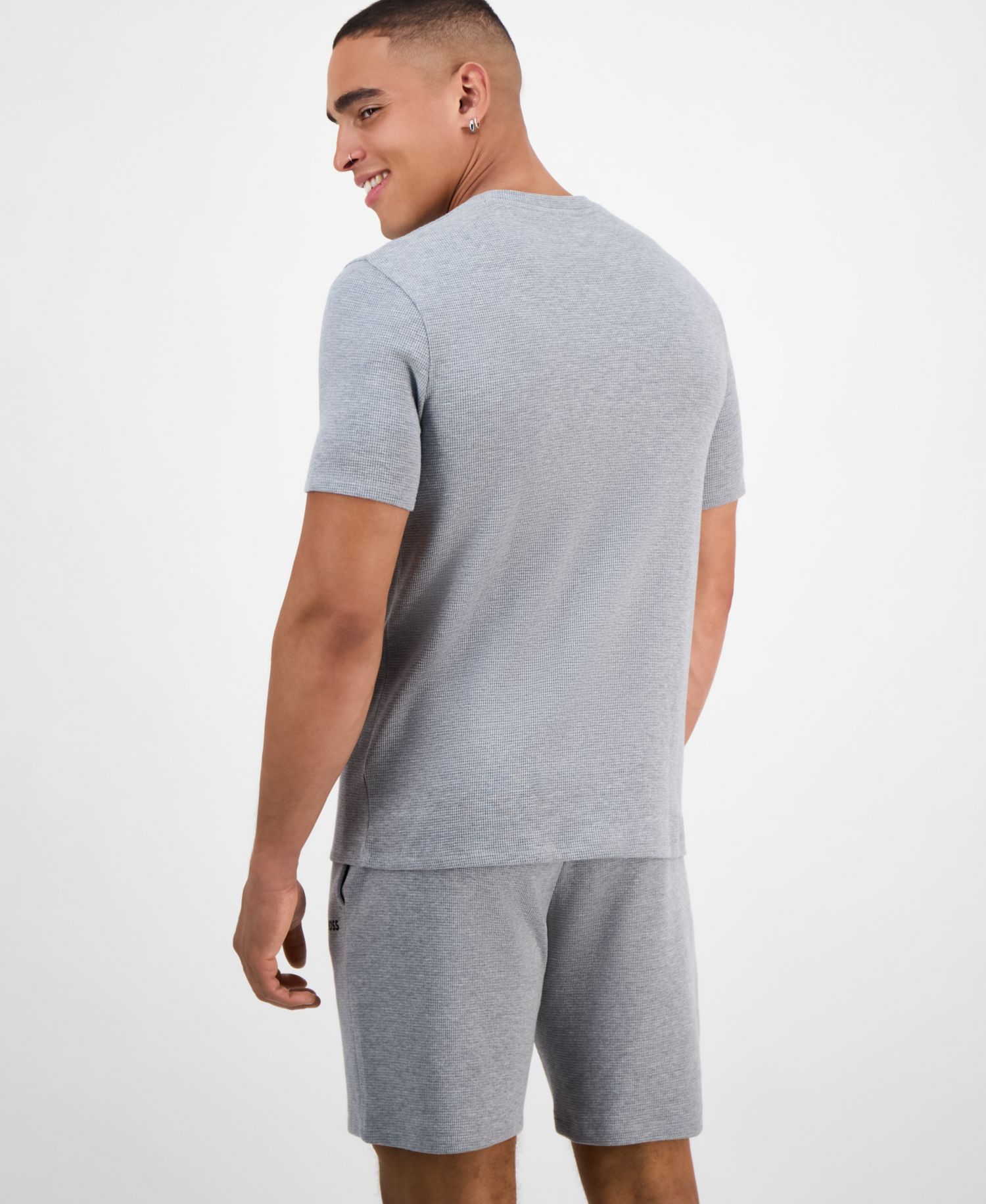 Men's Waffle-Knit Sleep T-Shirt