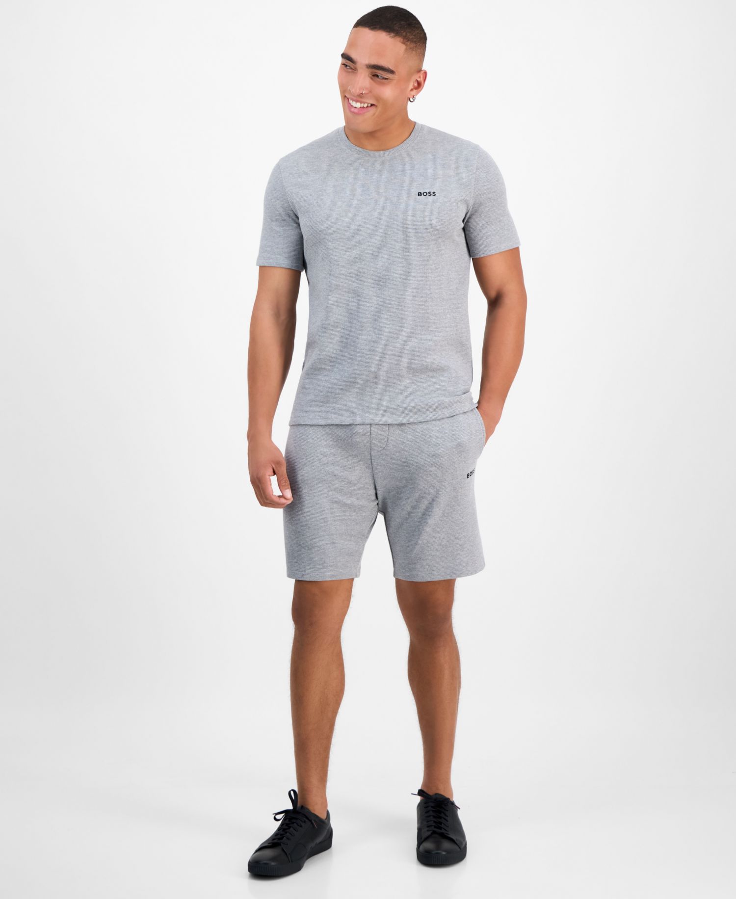Men's Waffle-Knit Sleep T-Shirt