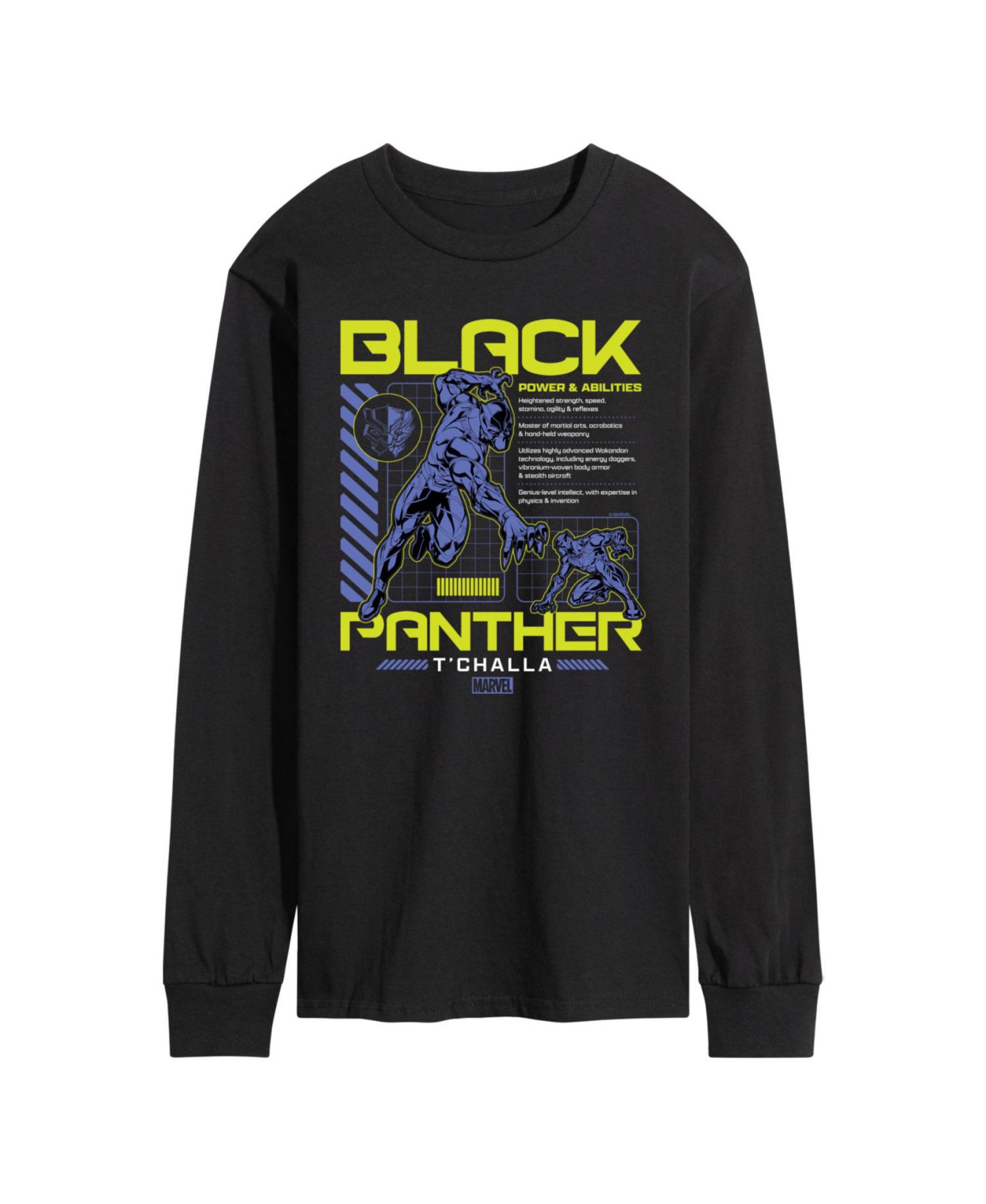Men's Black Panther Long Sleeve T-Shirt