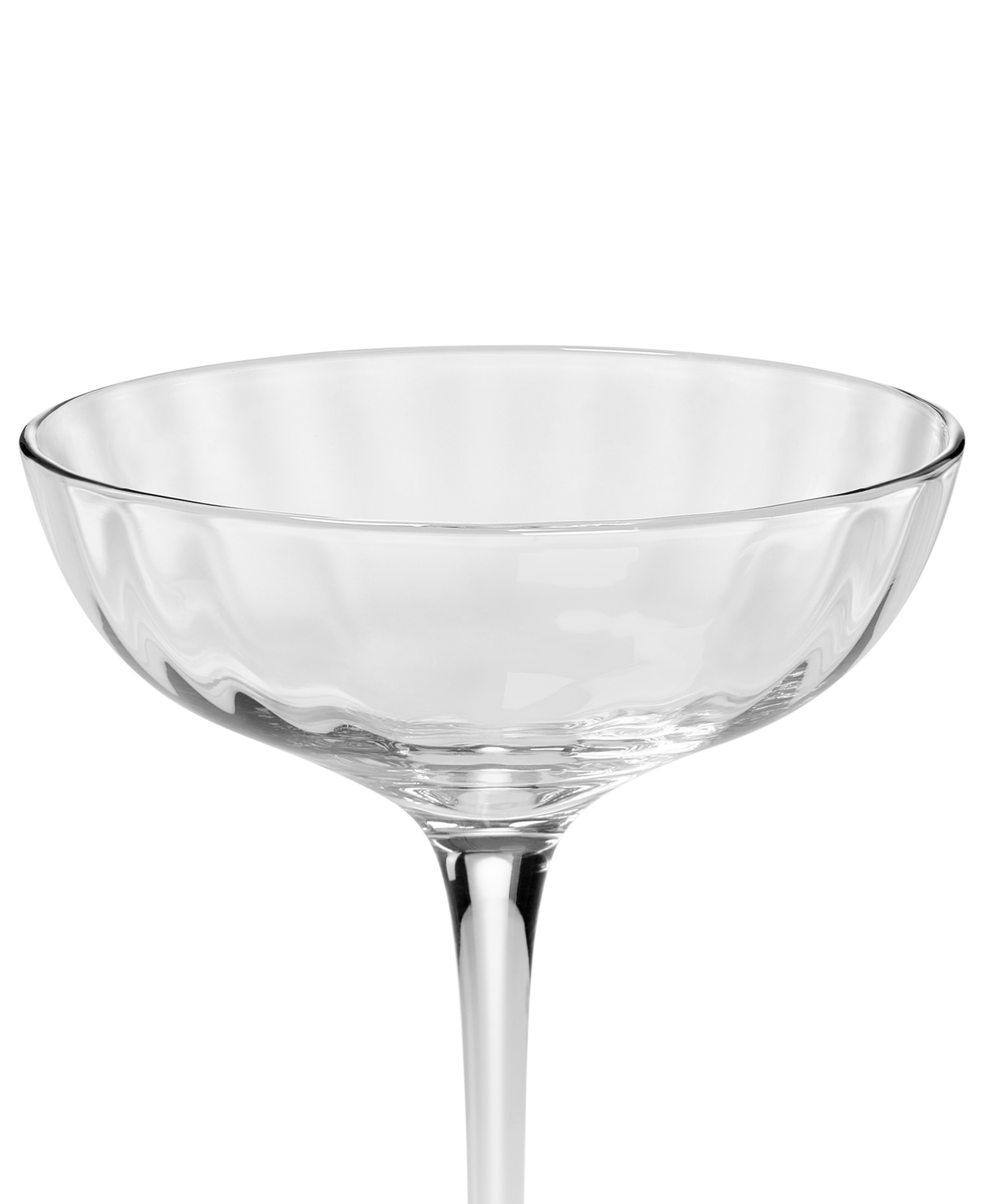 The Cellar Optic Coupe Glasses, Set Of 4, Exclusively At Macy's In Clear