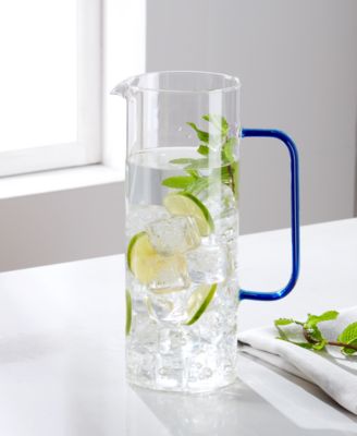 Blue Handle Glass Pitcher, Exclusively at Macy's