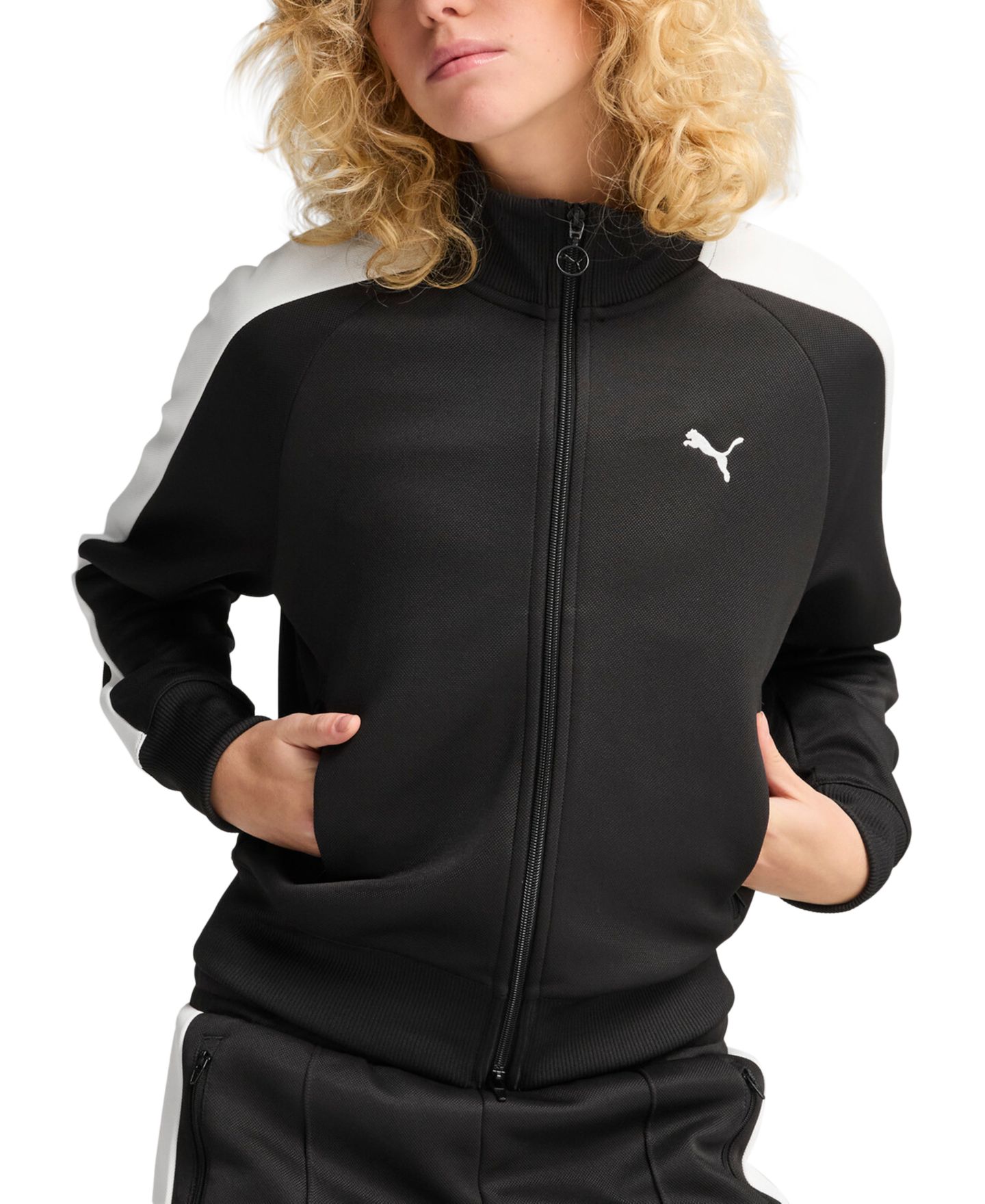 Женская куртка Puma T7 Always On Long-Sleeve Short Track Jacket, цвет: Розовый — фото 5