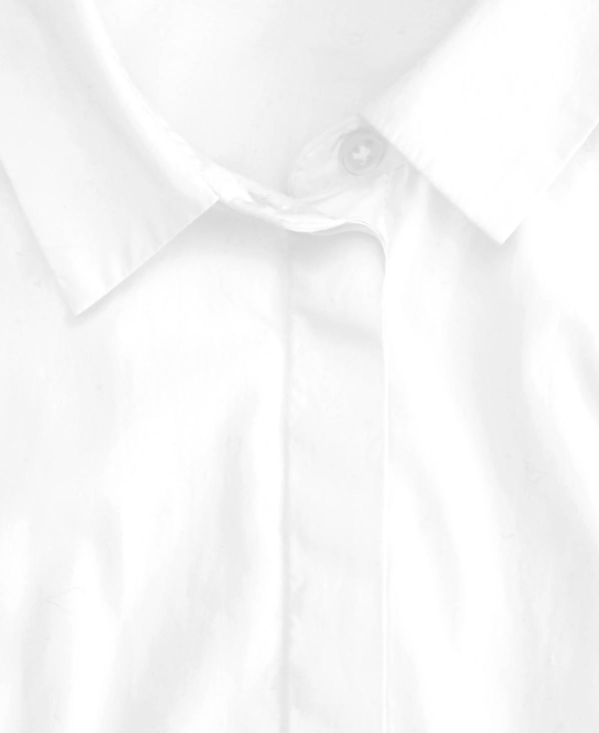 Msk Women's Cotton Darted Fit & Flare Shirtdress In Bright White